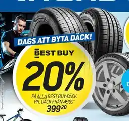 thansen 20% PÅ ALLA BEST BUY-DÄCK PR. DÄCK erbjuda