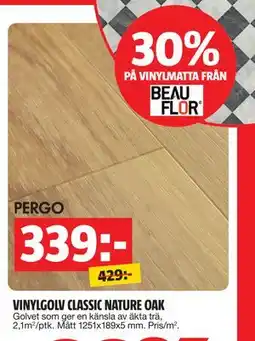 Bauhaus VINYLGOLV CLASSIC NATURE OAK erbjuda