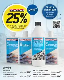 thansen 25% PÅ UTVALDA PRODUKTER FRÅN SELACLEAN erbjuda