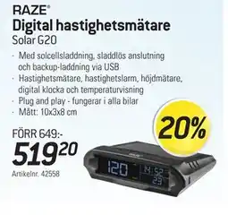 thansen Digital hastighetsmätare erbjuda