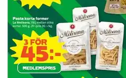 Stora Coop Pasta korta former, Medlemspris erbjuda