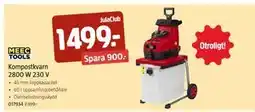 Jula Kompostkvarn 2800 W 230 V, Medlemspris erbjuda