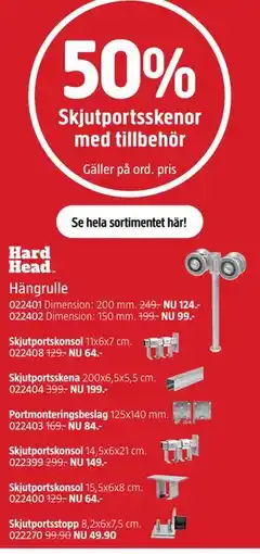 Jula Skjutportsskenor med tillbehör erbjuda