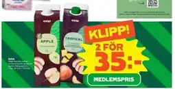 Stora Coop Juice, Medlemspris erbjuda