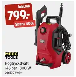 Jula Högtryckstvätt 145 bar 1800 W, Medlemspris erbjuda