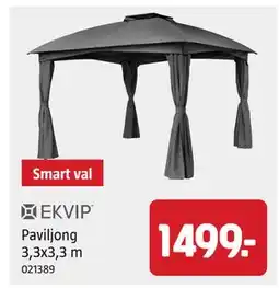 Jula Paviljong 3,3x3,3 m erbjuda