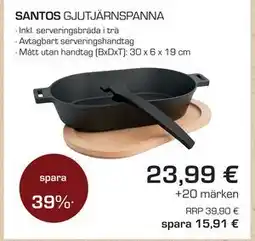 Citti SANTOS GJUTJÄRNSPANNA, EUR 23.99 erbjuda