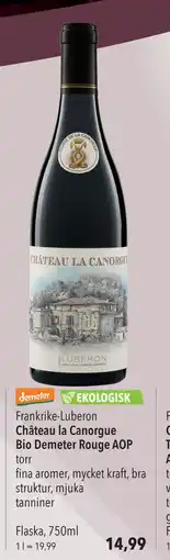 Citti Château la Canorgue Bio Demeter Rouge AOP, EUR 14.99 erbjuda