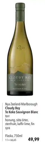 Citti Cloudy Bay Te Koko Sauvignon Blanc, EUR 49.99 erbjuda