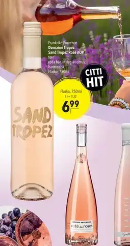 Citti Domaine Tropez Sand Tropez Rosé AOP, EUR 6.99 erbjuda
