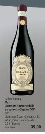 Citti Masi Costasera Amarone della Valpolicella Classico DOP, EUR 39 erbjuda