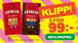 Stora Coop Gevalia Mellanrost & Mörkrost erbjuda