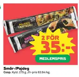 Coop SMÖR-/PAJDEG erbjuda