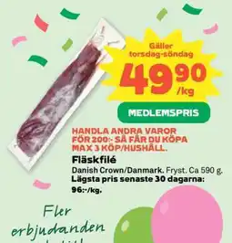 Coop FLÄSKFILÉ erbjuda