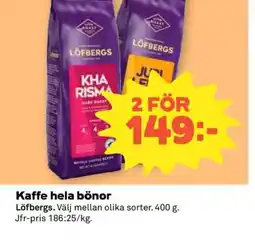 Coop KAFFE HELA BÖNOR erbjuda