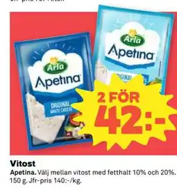 Coop Apetina Vitost erbjuda