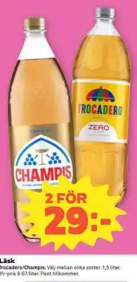 Coop Trocadero, Champis erbjuda