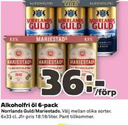 Coop ALKOHOLFRI ÖL 6-PACK erbjuda