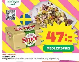 Coop SVENSKT SMÖR erbjuda
