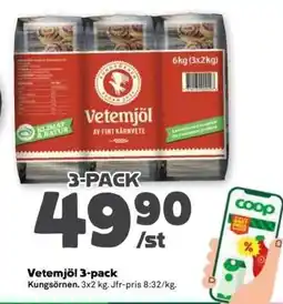 Stora Coop Vetemjöl 3-pack erbjuda