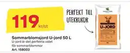Byggmax Sommarblomsjord U-jord 50 L erbjuda