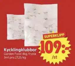Nya Pulsen GARDEN FOOD Kycklingklubbor erbjuda