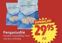 Nya Pulsen GARDEN FOOD Pangasiusfilé erbjuda
