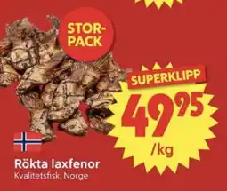 Nya Pulsen Rökta laxfenor erbjuda