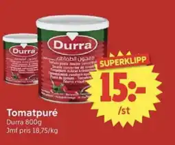 Nya Pulsen DURRA Tomatpuré erbjuda