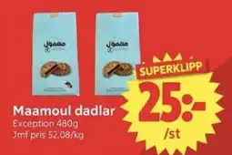 Nya Pulsen EXCEPTION Maamoul dadlar erbjuda