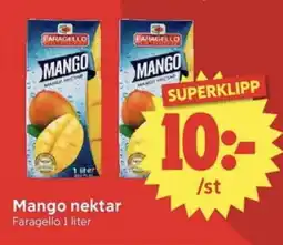 Nya Pulsen FARANGELLO Mango nektar erbjuda