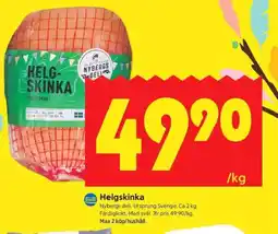 ICA Kvantum NYDBERGS DELI Helgskinka erbjuda
