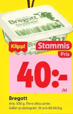 ICA Kvantum ARLA Bregott erbjuda