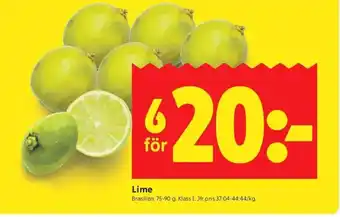 ICA Kvantum Lime erbjuda