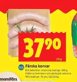 ICA Kvantum Färska korvar erbjuda