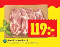 ICA Kvantum Benfri skivad karré erbjuda