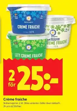 ICA Kvantum SKÅNEMEJERIER Crème fraiche erbjuda