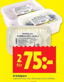 ICA Kvantum ENGELHOLMS Gräddglass erbjuda