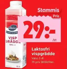 ICA Kvantum VALIO Laktosfri vispgrädde erbjuda