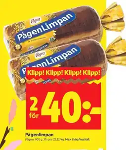 ICA Kvantum PÅGEN Pågenlimpan erbjuda