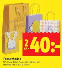 ICA Kvantum ICA Presentpåse erbjuda