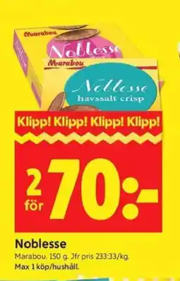 ICA Kvantum MARABOU Noblesse erbjuda