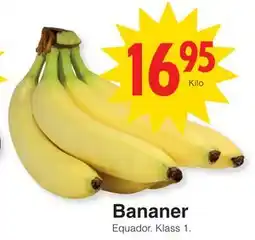 Matöppet Bananer erbjuda