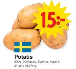 Matöppet Potatis erbjuda