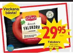 Matöppet Falukorv erbjuda