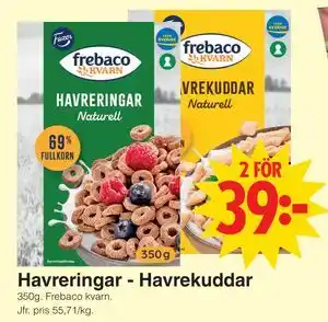Matöppet Havreringar - Havrekuddar erbjuda