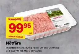 City Gross Nötfärs erbjuda