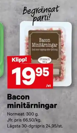 City Gross Bacon minitärningar erbjuda
