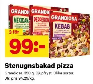City Gross Stenugnsbakad pizza erbjuda