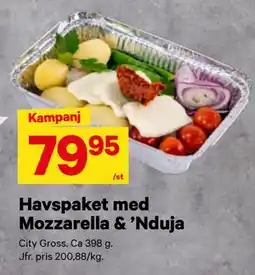 City Gross Havspaket med Mozzarella & ’Nduja erbjuda